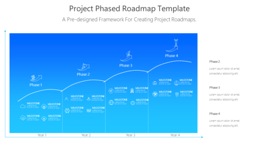 PRO Project Phased Roadmap Template-pptinfographics