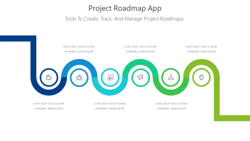 PRO Project Roadmap App-pptinfographics