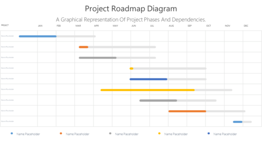 PRO Project Roadmap Diagram-pptinfographics