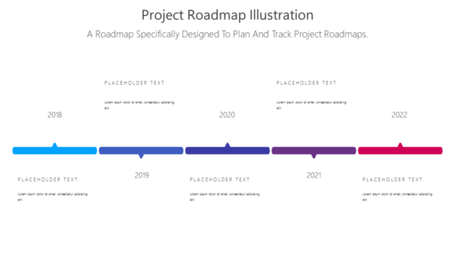 PRO Project Roadmap Illustration-pptinfographics