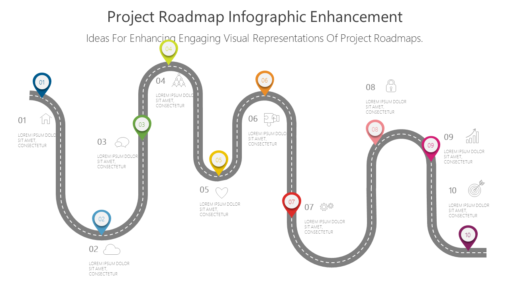 PRO Project Roadmap Infographic Enhancement-pptinfographics