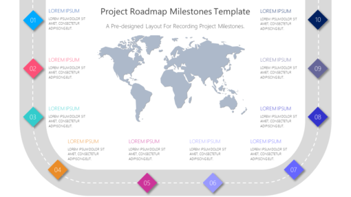 PRO Project Roadmap Milestones Template-pptinfographics