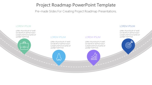 PRO Project Roadmap PowerPoint Template-pptinfographics