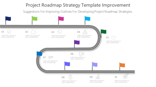 PRO Project Roadmap Strategy Template Improvement-pptinfographics