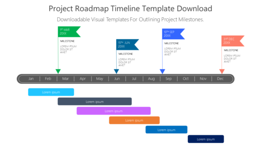 PRO Project Roadmap Timeline Template Download-pptinfographics
