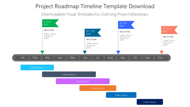 Free Download Project Roadmap Timeline Template Download