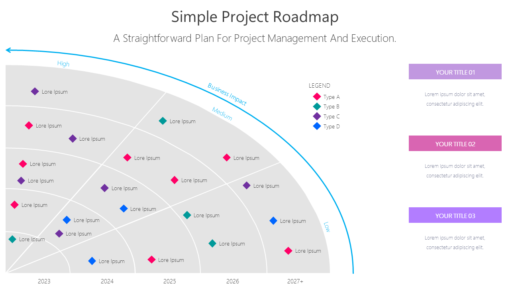 PRO Simple Project Roadmap-pptinfographics