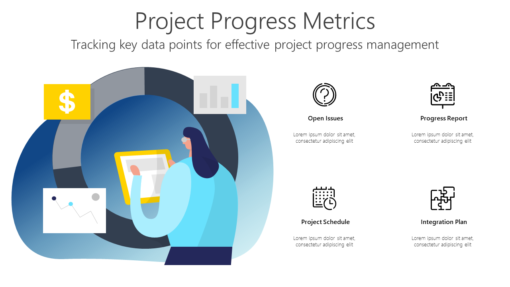 PR Project Progress Metrics-pptinfographics