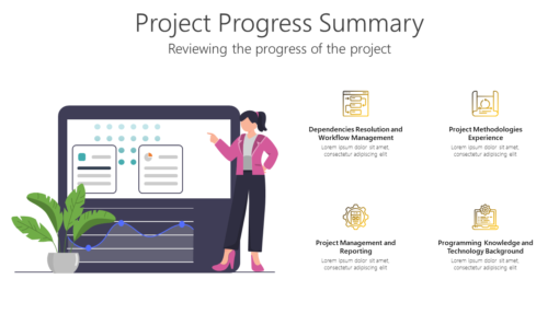 PR Project Progress Summary-pptinfographics