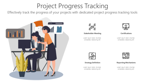 PR Project Progress Tracking-pptinfographics