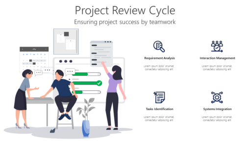 PR Project Review Cycle-pptinfographics