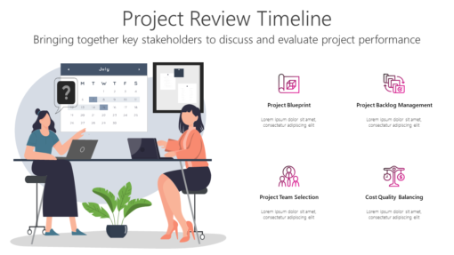 PR Project Review Timeline-pptinfographics