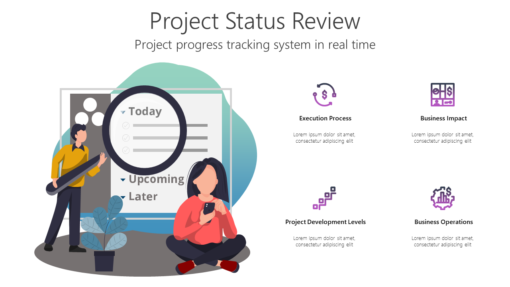 PR Project Status Review-pptinfographics