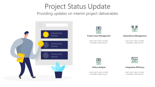 PR Project Status Update-pptinfographics