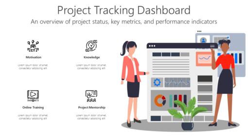 PR Project Tracking Dashboard-pptinfographics