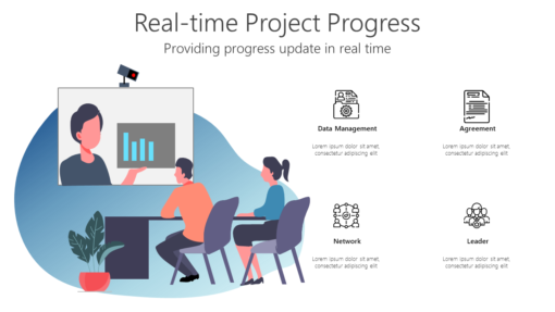 PR Real time Project Progress-pptinfographics