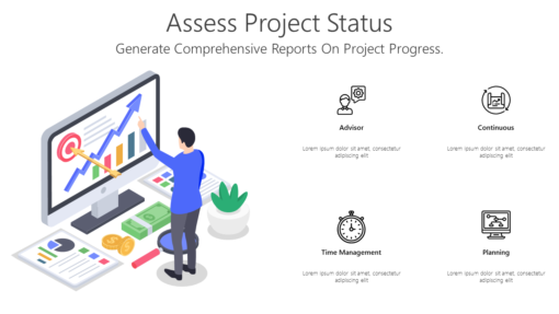 PS Assess Project Status-pptinfographics