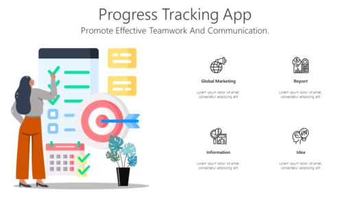 PS Progress Tracking App-pptinfographics