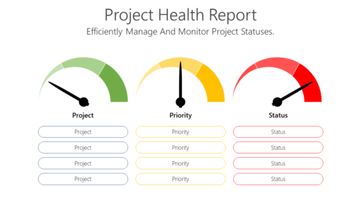 PS Project Health Report-pptinfographics