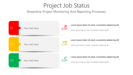 PS Project Job Status-pptinfographics