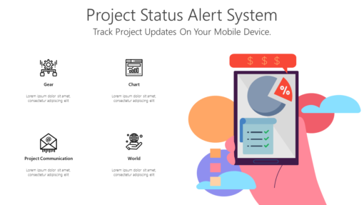 PS Project Status Alert System-pptinfographics