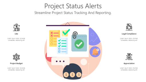 PS Project Status Alerts-pptinfographics
