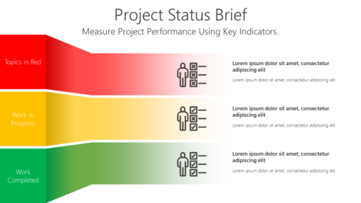 PS Project Status Brief-pptinfographics