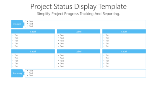 PS Project Status Display Template-pptinfographics