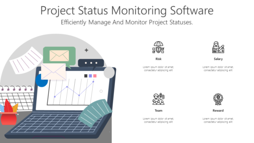 PS Project Status Monitoring Software-pptinfographics