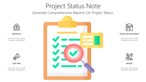PS Project Status Note-pptinfographics