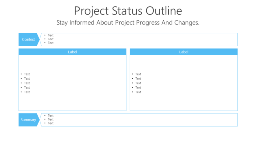 PS Project Status Outline-pptinfographics