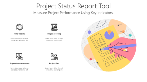 PS Project Status Report Tool-pptinfographics