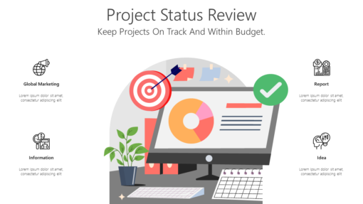 PS Project Status Review-pptinfographics