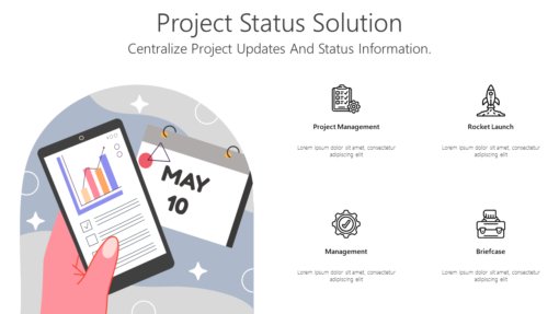PS Project Status Solution-pptinfographics