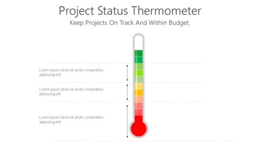 PS Project Status Thermometer-pptinfographics
