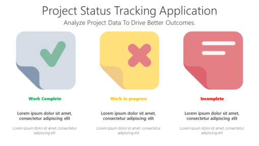 PS Project Status Tracking Application-pptinfographics
