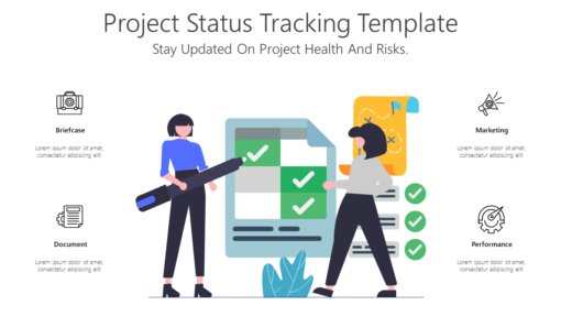 PS Project Status Tracking Template-pptinfographics