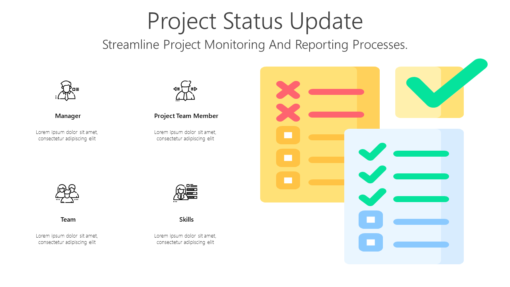 PS Project Status Update-pptinfographics