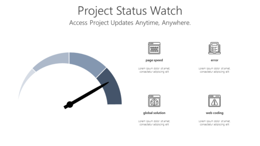 PS Project Status Watch-pptinfographics