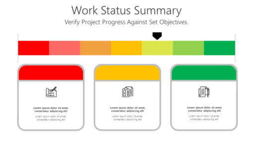 PS Work Status Summary-pptinfographics