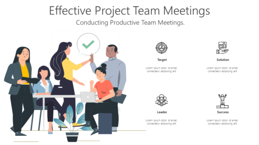 PT Effective Project Team Meetings-pptinfographics