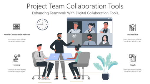 PT Project Team Collaboration Tools-pptinfographics