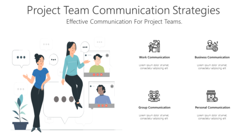 PT Project Team Communication Strategies-pptinfographics