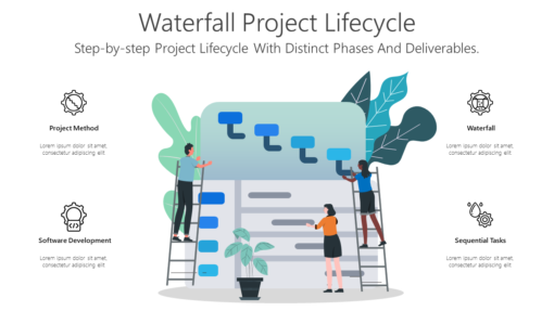 WM Waterfall Project Lifecycle-pptinfographics