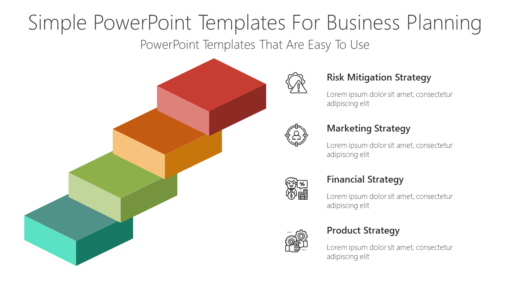 BS122 Simple PowerPoint Templates For Business Planning-pptinfographics