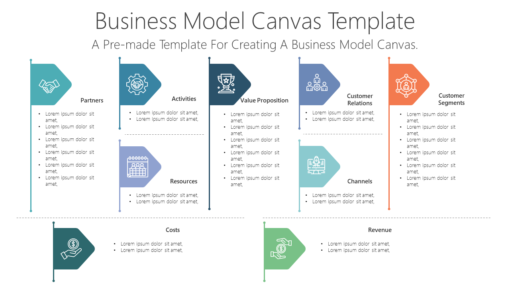 BS125 Business Model Canvas Template-pptinfographics
