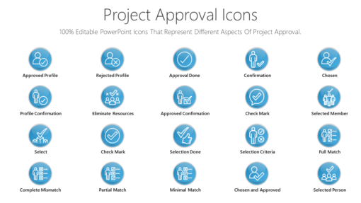 PDI10 Project Approval Icons-pptinfographics