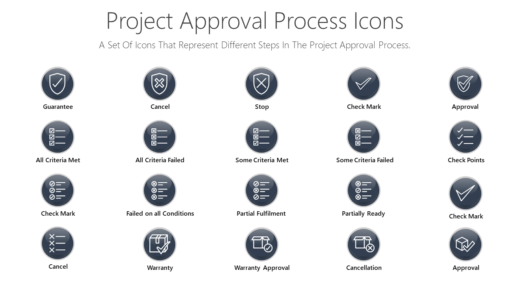 PDI12 Project Approval Process Icons-pptinfographics