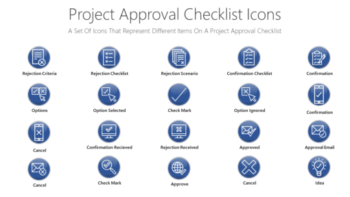 PDI14 Project Approval Checklist Icons-pptinfographics