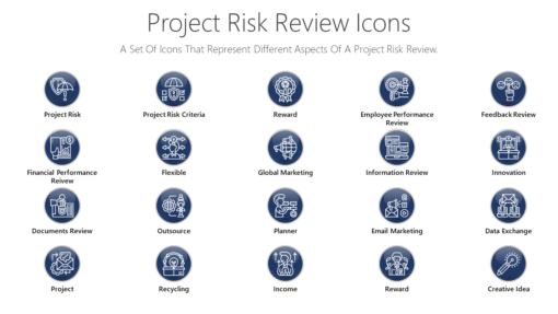 PDI27 Project Risk Review Icons-pptinfographics